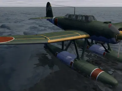 Aichi E13A1 Jaka - aka Jake 3D model