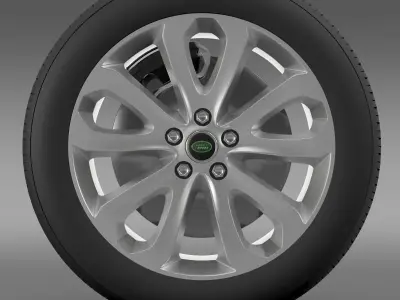 RangeRover Vogue SDV8 wheel 3D model