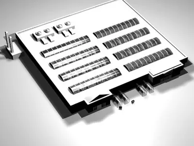 Market building 3D model