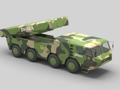 PLA DF-10A Missile 3D model