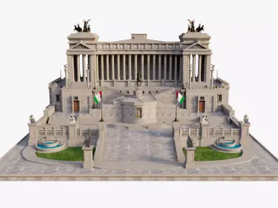 Victor Emmanuel II Monument Altare della Patria 3D model