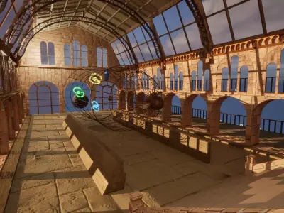 Museum Astronomy Low-poly 3D model