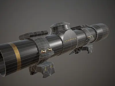 FX II Short Range Scope Free low-poly 3D model