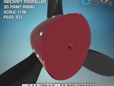 AIRPLANE PROPELLER 1-18  MTV-34-1-A 175-200 3D model