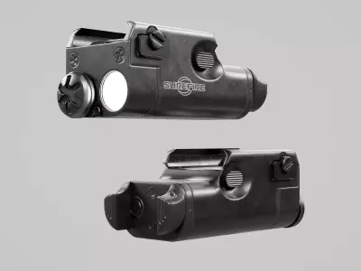SureFire XC1 Compact Handgun Weaponlight Low-poly 3D model