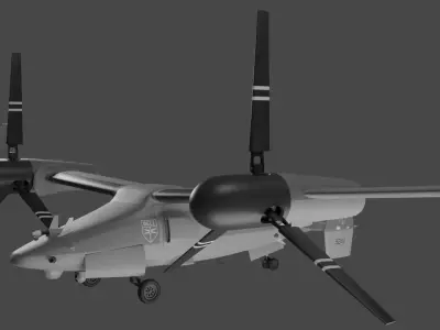BELL V-247 VIGILANT - THE MEGA DO-IT-ALL TILTROTOR DRONE - 3D model