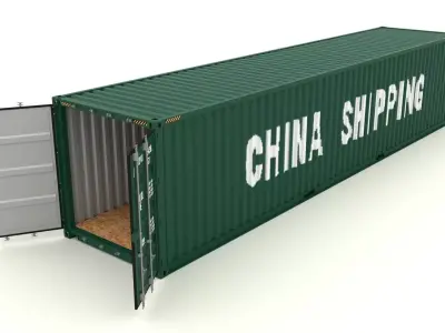 Shipping container China Shipping 3D model