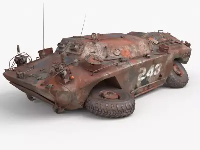 FUG OT 65 Destroyed 3D model