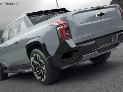 Chevrolet Silverado EV 2024 Gray 3D model