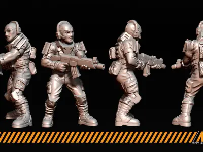 Militia 3D print model