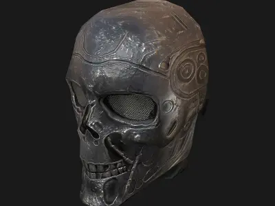 Airsoft mask Low-poly 3D model