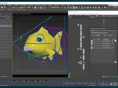 Small Fish Animated Low-poly 3D model