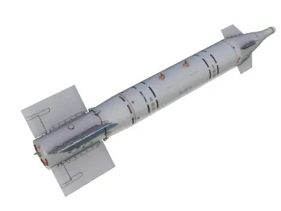 Chinese GB-1 GB1 TG-500 500KG class Laser-Guided bomb Low-poly 3D model