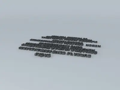 Turkey set of blocks Free 3D model