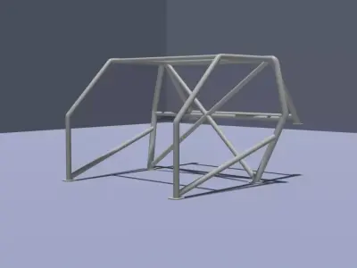 Six Point Racing Rollcage Free low-poly 3D model