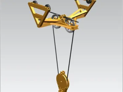 TOWER CRANE -Trolley sc- Free 3D model