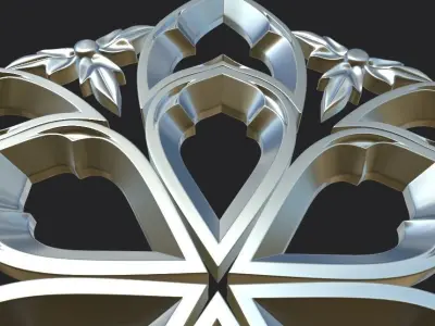 Gothic ornaments 46 Low-poly 3D model