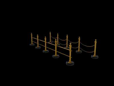 Steel Barriers 3D model
