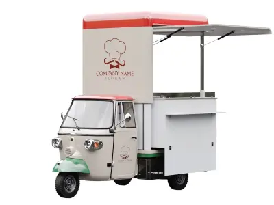 Piaggio Ape V-Curve Food Track 3D model