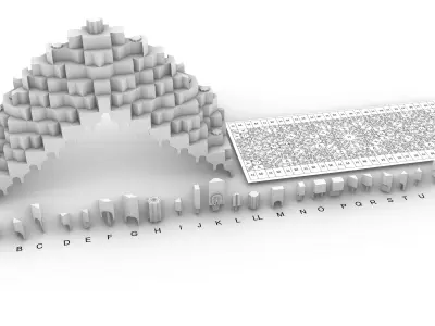 muqarnas parts and sample 3D model