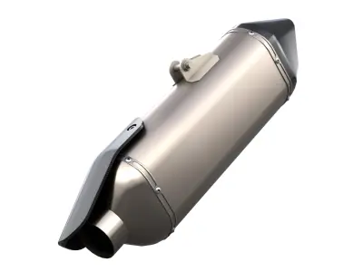 Akrapovic Exhaust Low-poly 3D model