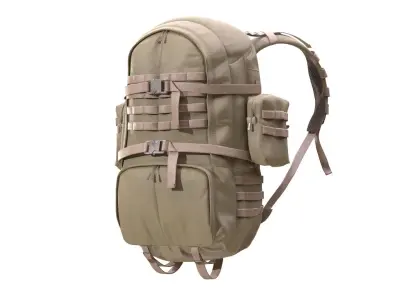 Military Backpack 98 - All MH Bodies - UE5 Skeletons - Rigged Low-poly 3D model