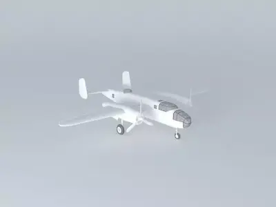 B25 Mitchell Free 3D model
