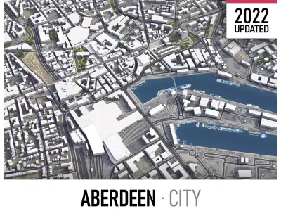 Aberdeen Low-poly 3D model