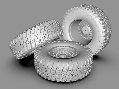 Fuel Zephyr Alloy Wheel 3D model