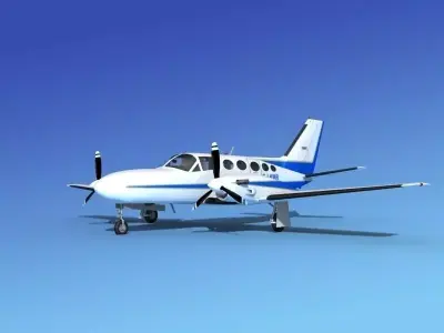 Cessna 425 Conquest I V03 3D model