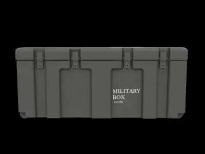 Military Case Low-poly 3D model