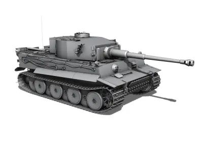 Panzer VI - Tiger - Early Production 3D model