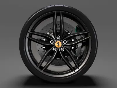 Ferrari 488 Speedster wheel 3D model