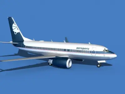 Boeing 737 MAX 7 Aero Peru 3D model