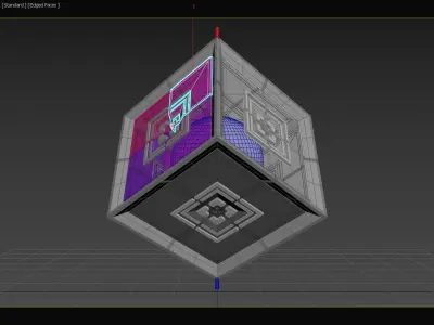 6D Quadratic MOSFET - Transistor Core - Concept 3D model