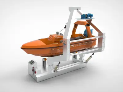 Rescue boat 3D model