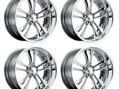 FOOSE Knuckle Wheel 17x7 Chrome 3D model