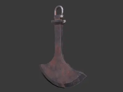 swinging blade trap Low-poly 3D model