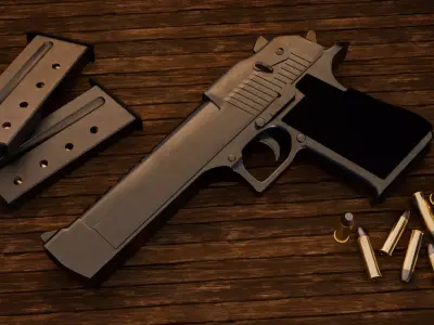 Desert Eagle 3D model 7