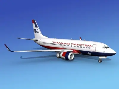 Boeing 737-700ER Texas Air Charter 3D model