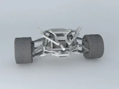 ATV front assembly with drive Free 3D model