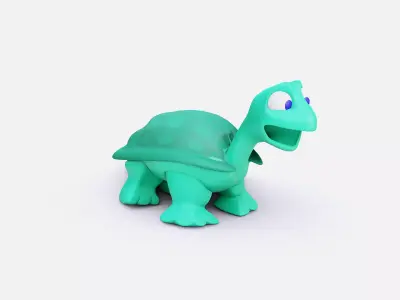Stylized Turtle Free low-poly 3D model