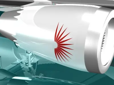 Air India 787 - 8 Dreamliner 3D model