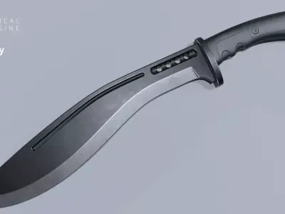 Knife-Kurki Low-poly 3D model