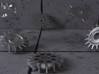 Gears gear wheel Free 3D model