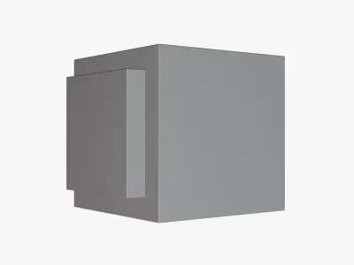 Basic LED Lightbox Sign - Geometry Only No Textures No Materials 3D model