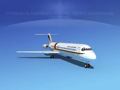 Douglas DC-9-50 Aero California 3D model