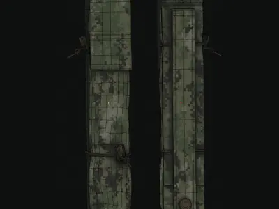 Eagle Breaching Strip Pouch AOR1 And AOR2 Low-poly 3D model