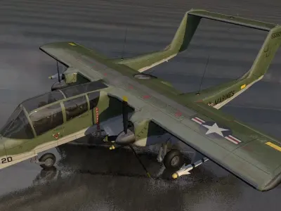 North American Rockwell OV-10 Bronco 3D model