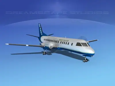 SAAB 2000 Sprint Charter 3D model